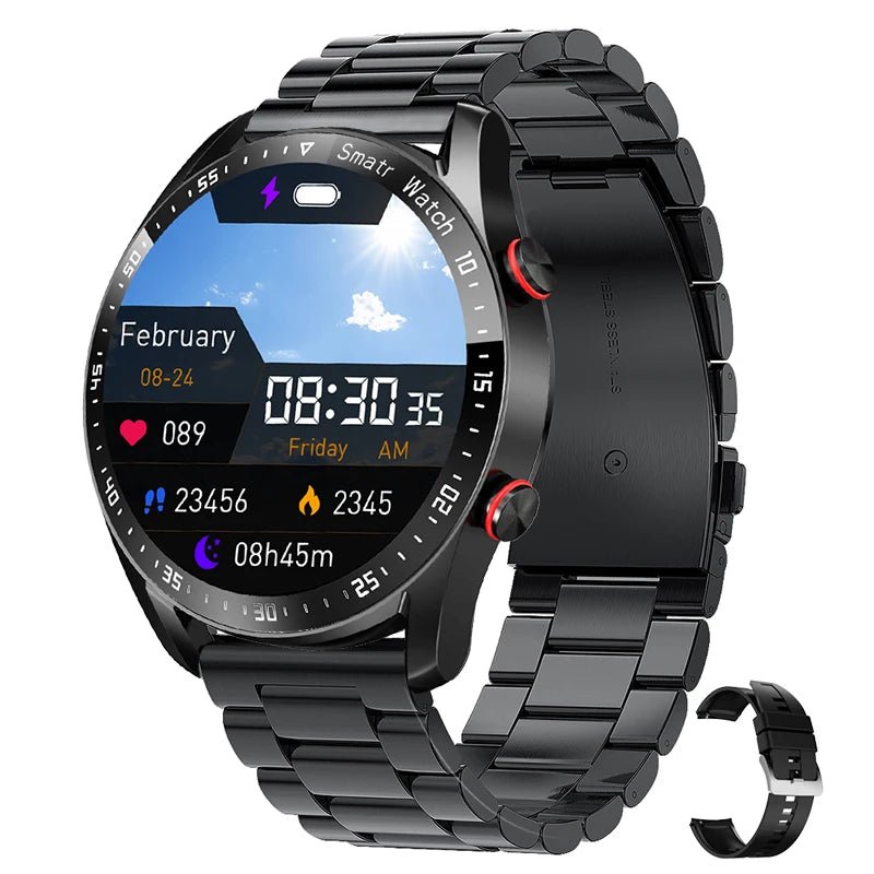 2024 Waterproof Bluetooth Smartwatch for Men and Women ⌚️💦 - Compatible with iPhone &amp; Samsung, Full Touch Screen, IP67 - LUCKY FIG