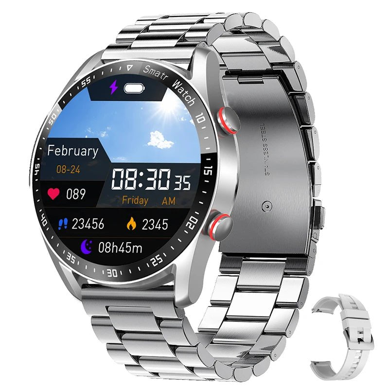 2024 Waterproof Bluetooth Smartwatch for Men and Women ⌚️💦 - Compatible with iPhone &amp; Samsung, Full Touch Screen, IP67 - LUCKY FIG