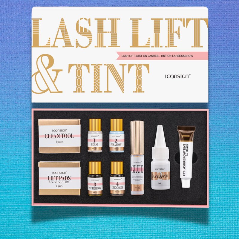 All - in - One Eyelash and Eyebrow Tint & Lash Lift Kit – Easy At - Home Application - LUCKY FIG