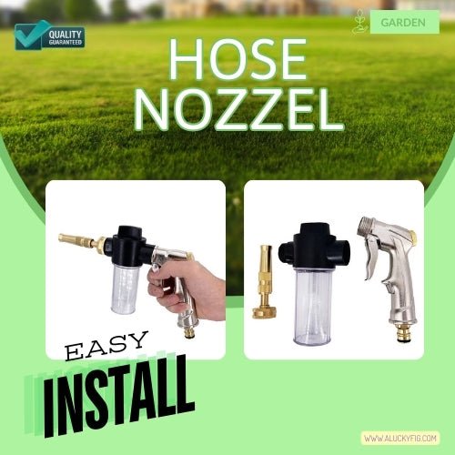 High - Pressure Hose Nozzle - Adjustable | Multi - Use Applications - LUCKY FIG